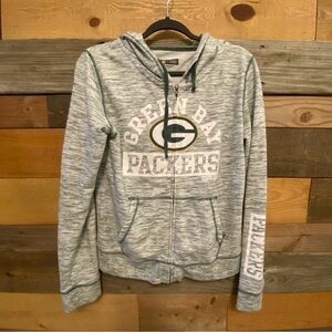 NFL Team Apparel Green Bay packers zip up hoodie